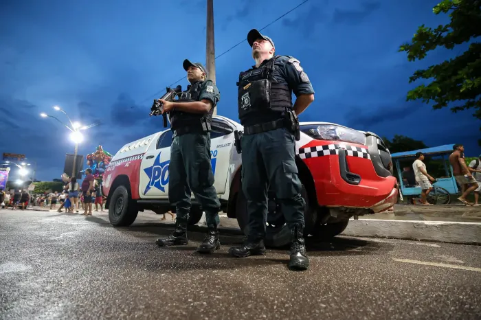 Forças de segurança atuam preventiva e ostensivamente para coibir a violência//Foto: Marco Santos/Agência Pará