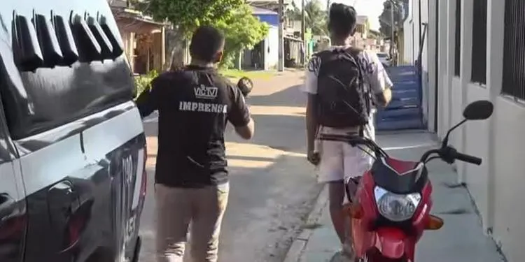 Suspeito de criar e tentar campeonato de sexo com presença de menores de idade foi intimado pela polícia em Portel, no Marajó. (Reprodução Redes Sociais VICTV)