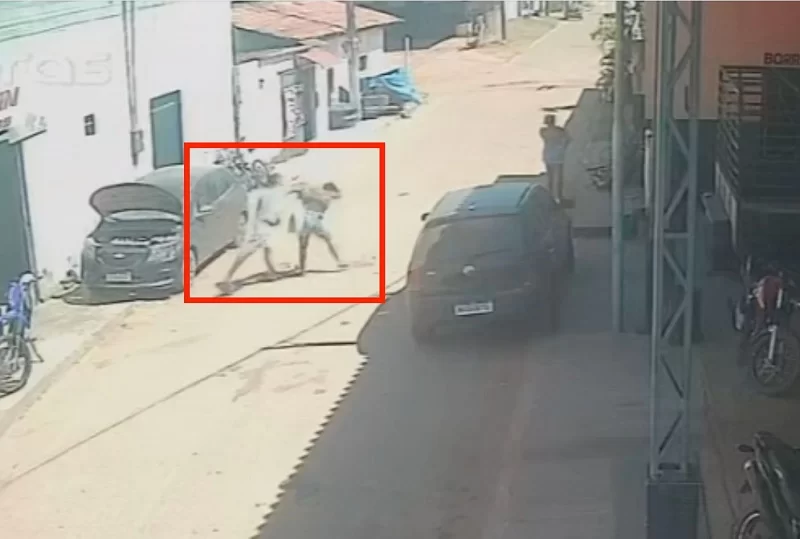 A agressão, ocorrida no final de junho, foi registrada em vídeo /Foto: Divulgação