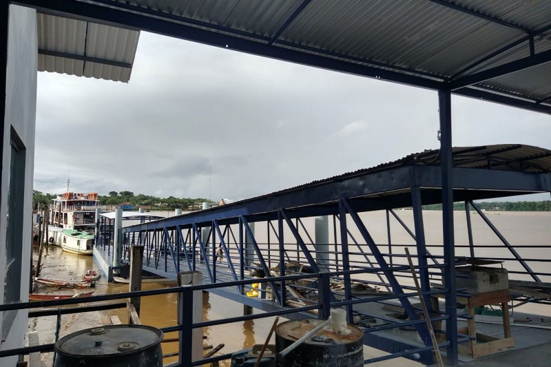 Obra de reconstrução do Terminal Hidroviário de Afuá está em fase de conclusão 