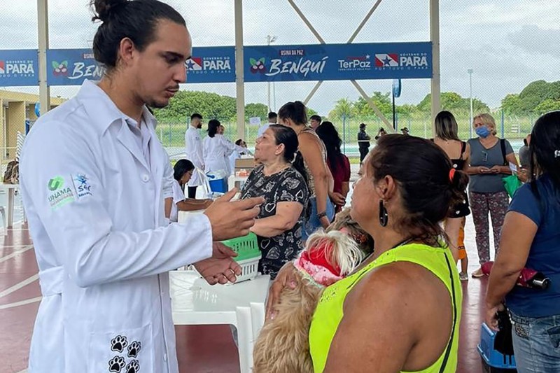 Programa Pará Patas: Usina da Paz do Bengui recebe ação de saúde animal 