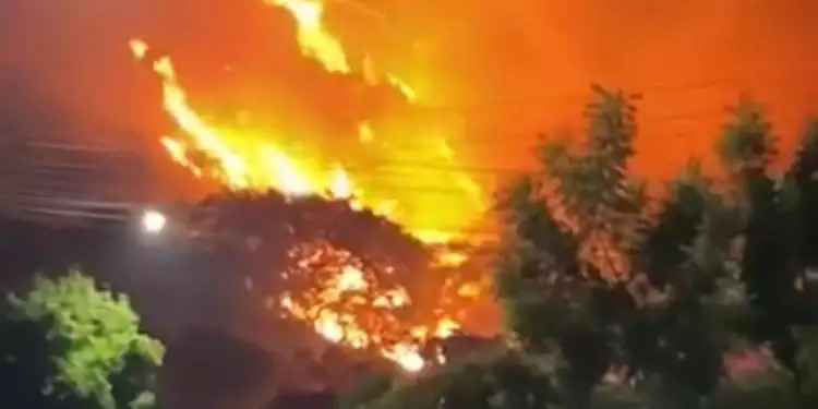 Incêndio de grandes proporções atinge serra em Canaã dos Carajás