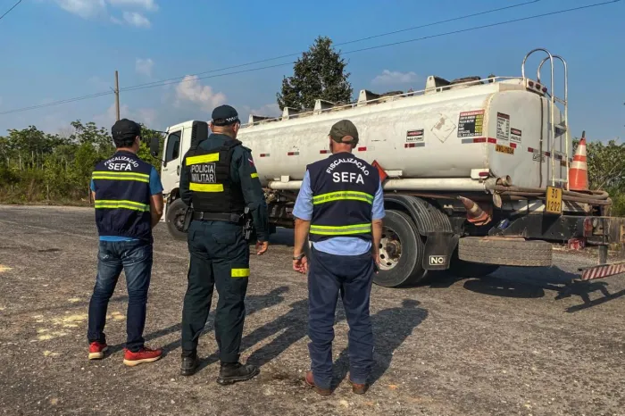 Sefa apreende 9 mil litros de combustível em Tailândia no nordeste paraense